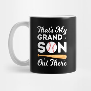 Baseball Grandma That's My Grandson Out There Mug